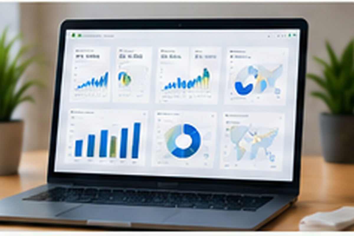 Business data analytics dashboard